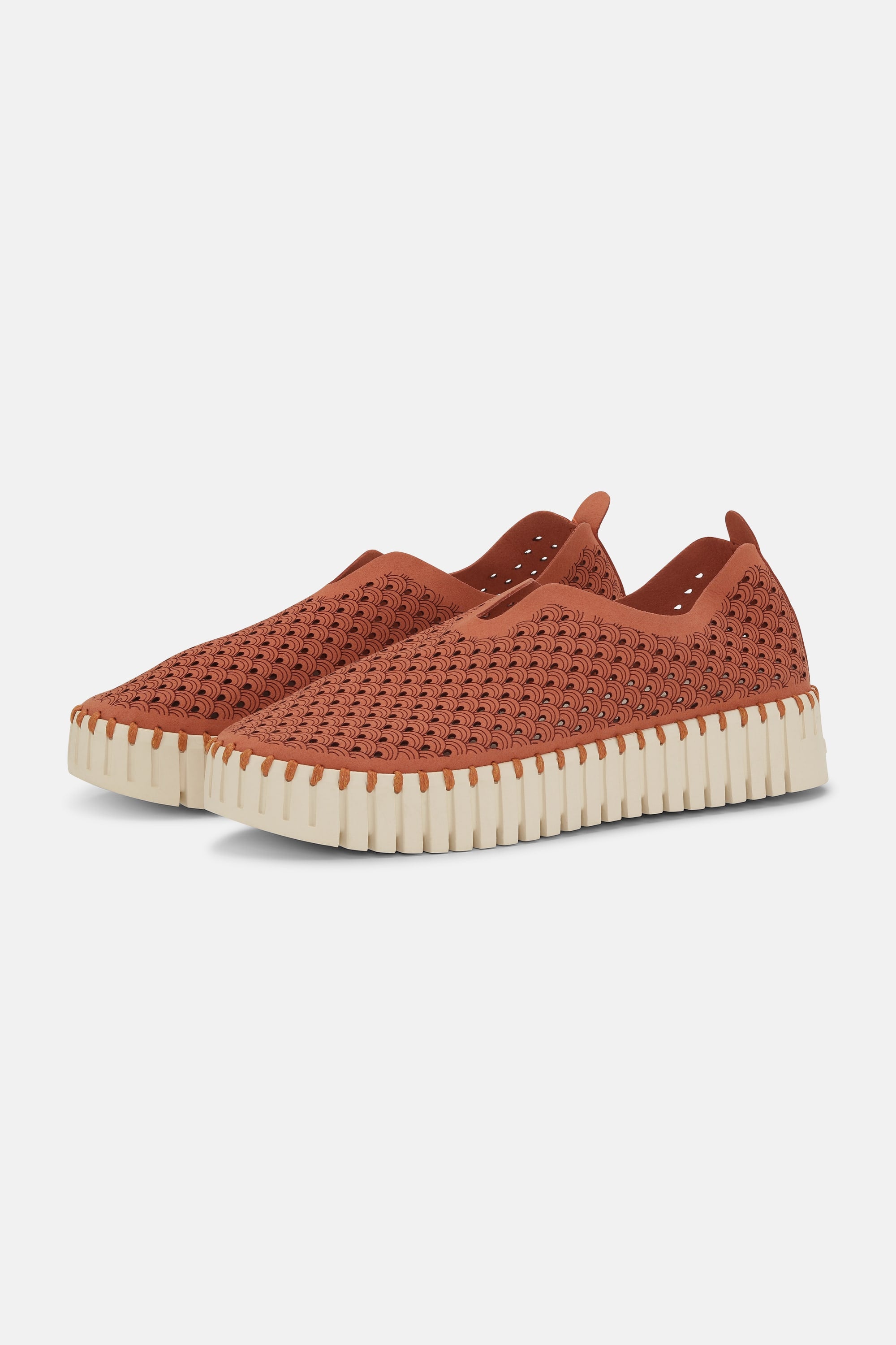 Platform Tulip Slipper - Light Brick